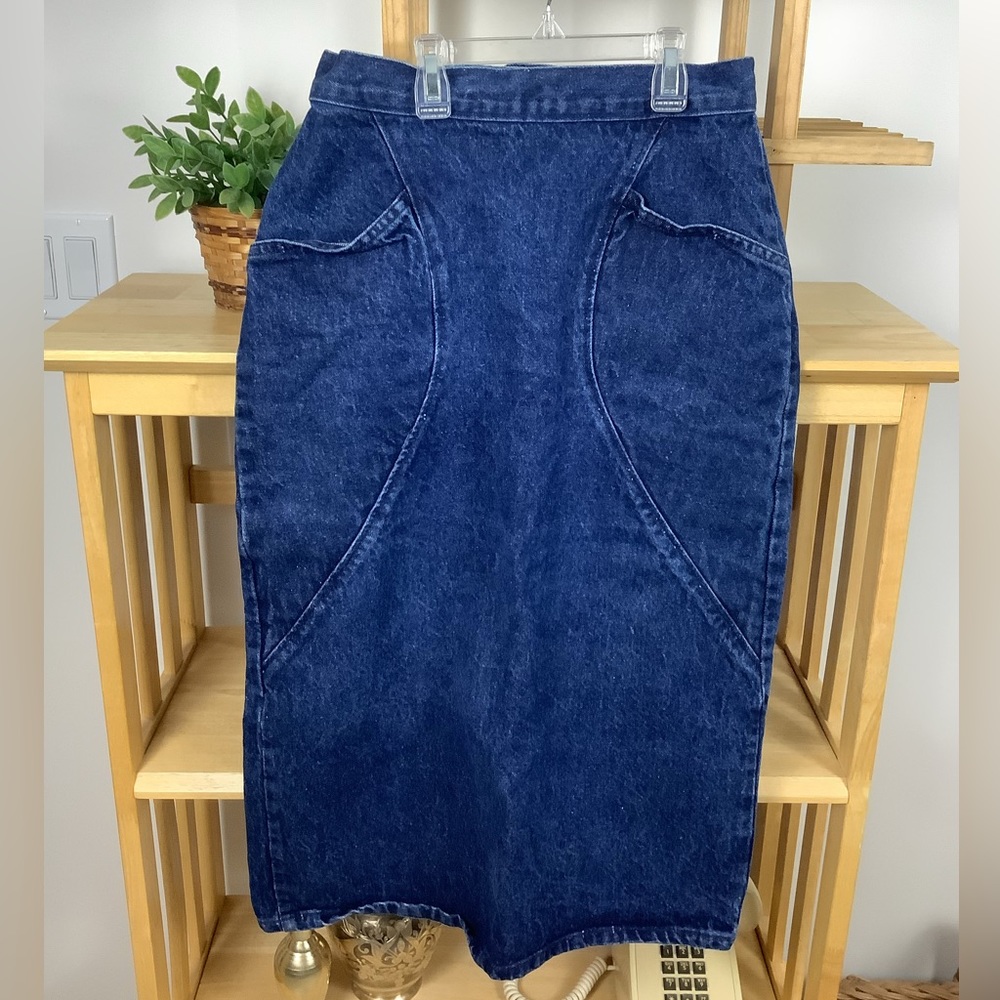 VTG 80s Women's  Jean (Denim) Skirt
